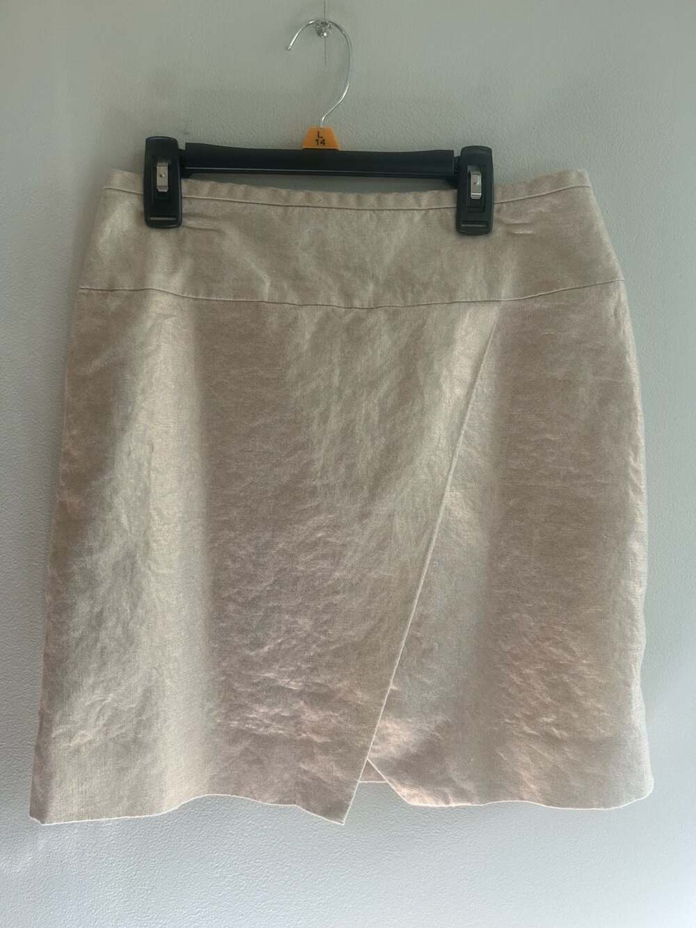 J.Crew Gold Metallic Slit Mini Skirt
